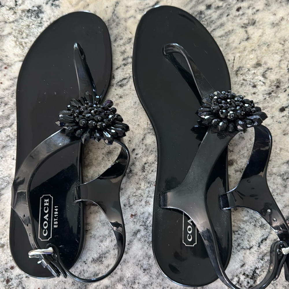 COACH HILDA JELLY FLATS 8💘💘